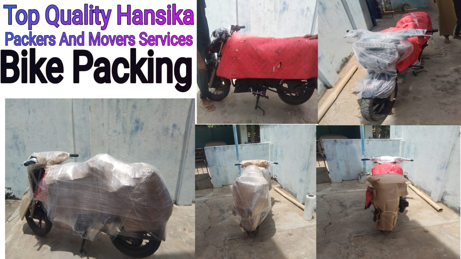 Hansika Bike packing and moving